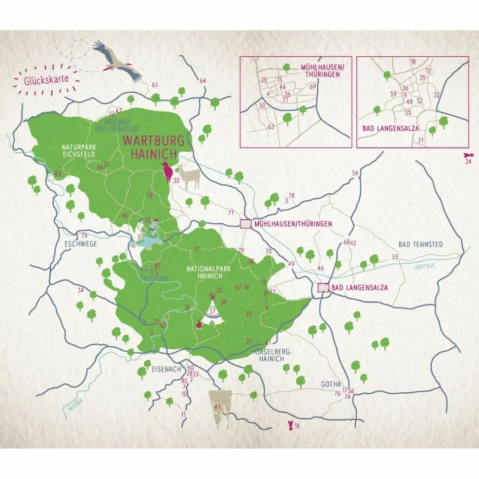 Reiseführer Deutschland^GLÜCKSORTE IN DER WELTERBEREGION WARTBURG HAINICH - Reiseführer