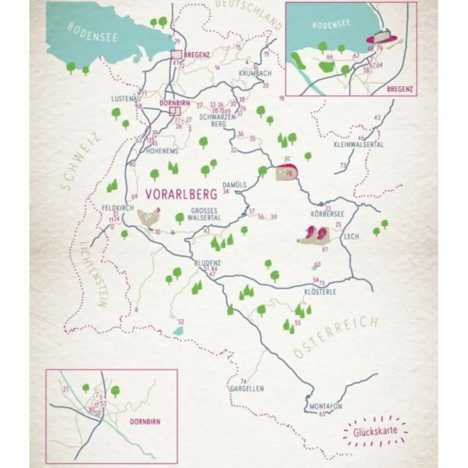Online GLÜCKSORTE IN VORARLBERG - Reiseführer Reiseführer Mitteleuropa