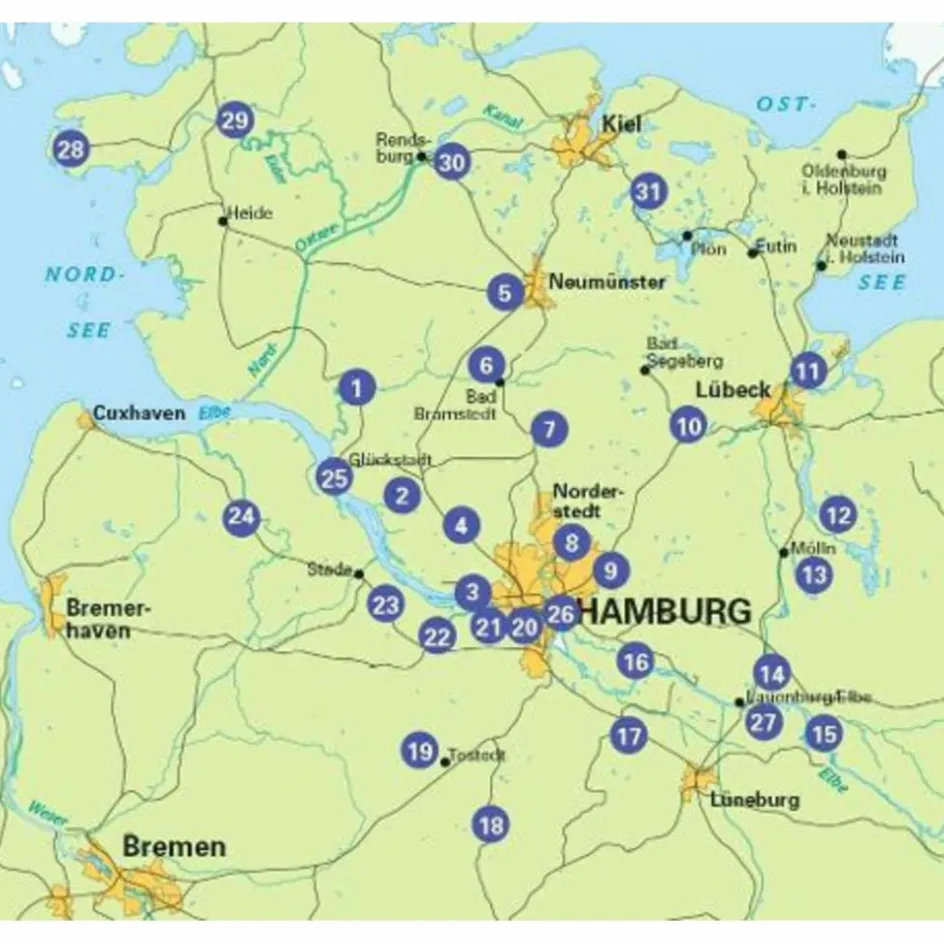 New HAMBURG UND UMLAND RADLANDLUST, 31 LIEBLINGS-RADTOUREN Radwanderführer Und Mountainbikeführer