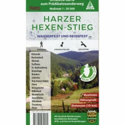 Clearance HARZER HEXEN-STIEG 1: 30.000 - Wanderkarte Wanderkarten Und Winterkarten|Wanderkarten Und Winterkarten