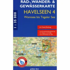 Fahrradkarten|Gewässerkarten^HAVELSEEN 4: VOM WANNSEE ZUM TEGELER SEE - Fahrradkarte