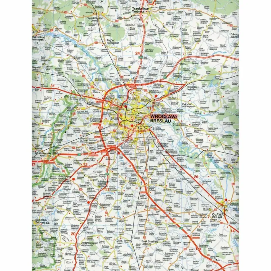 HÖFER POLEN PL006 MITTELSCHLESIEN - Straßenkarte Straßenkarten|Straßenkarten