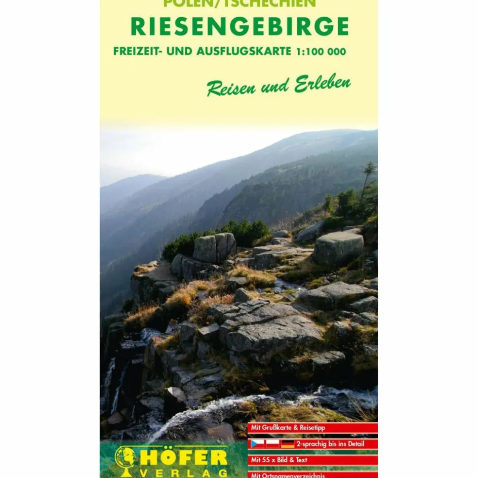Straßenkarten|Straßenkarten^HÖFER POLEN/TSCHECHIEN CR 303. RIESENGEBIRGE 1:100 000 - Straßenkarte