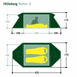 Hilleberg 2-Personen-Zelte|Winterzelte^KERON 3 - Tunnelzelt