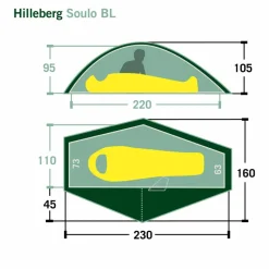 Hilleberg 1-Personen-Zelte|Winterzelte^SOULO BL - Einpersonenzelt