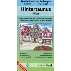 Sale HINTERTAUNUS MITTE 1:25.000, BLATT 45- - Wanderkarte Wanderkarten Und Winterkarten|Wanderkarten Und Winterkarten