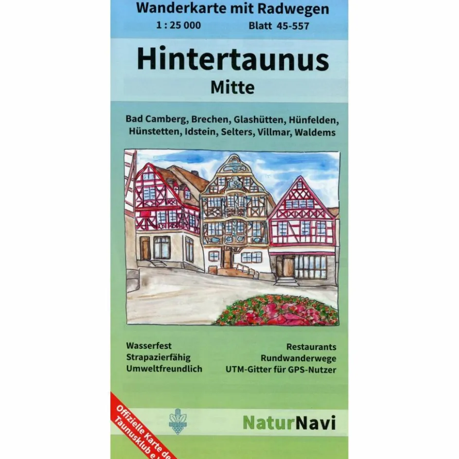 Sale HINTERTAUNUS MITTE 1:25.000, BLATT 45- - Wanderkarte Wanderkarten Und Winterkarten|Wanderkarten Und Winterkarten