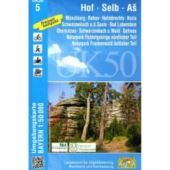Fahrradkarten|Wanderkarten Und Winterkarten^HOF SELB AS 1 : 50 000 (UK50-5)