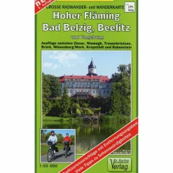 Fahrradkarten|Wanderkarten Und Winterkarten^HOHER FLÄMING, BAD BELZIG, BEELITZ UND UMGEBUNG - Wanderkarte
