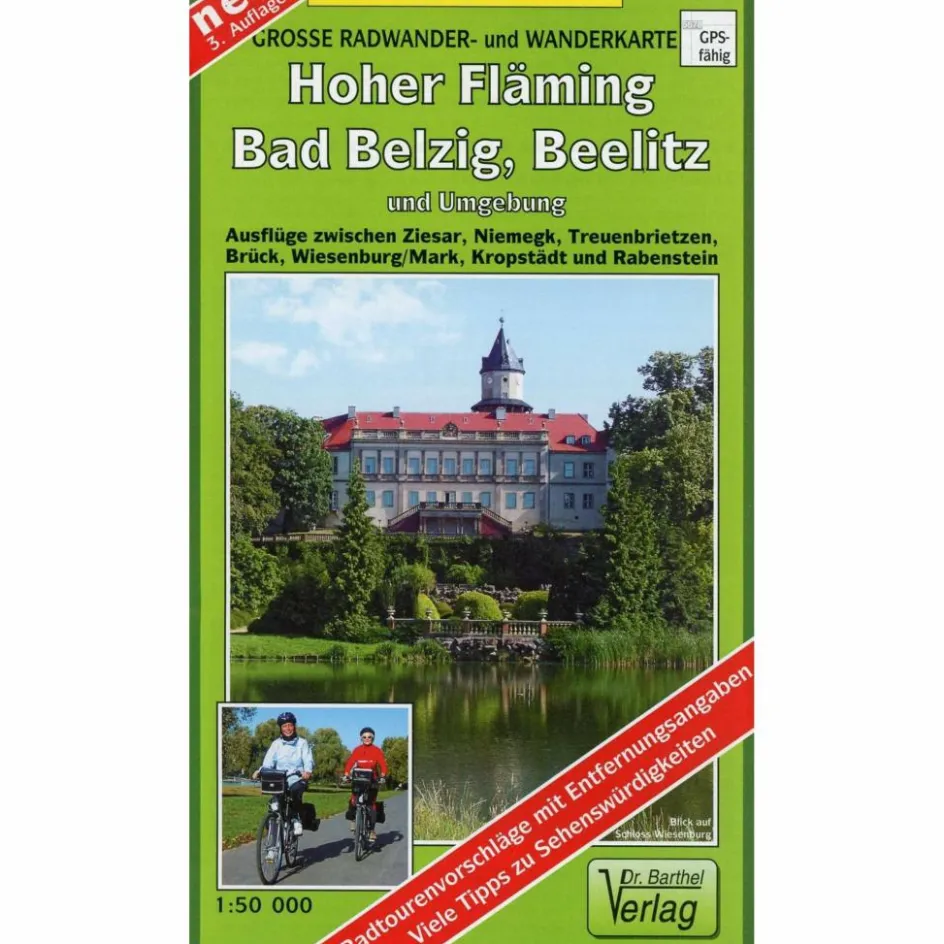 Fahrradkarten|Wanderkarten Und Winterkarten^HOHER FLÄMING, BAD BELZIG, BEELITZ UND UMGEBUNG - Wanderkarte