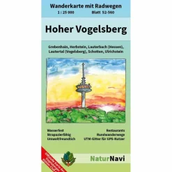 Wanderkarten Und Winterkarten|Wanderkarten Und Winterkarten^HOHER VOGELSBERG 1:25.000 - Wanderkarte