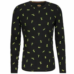 Clearance M MERINO 200 OASIS LS CREWE SNOW DAY AOP Herren - Langarmshirt Herren Shirts Und Tops