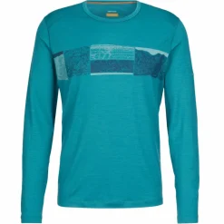 Herren Icebreaker Funktionsunterwäsche|Shirts Und Tops^M MERINO 200 OASIS LS CREWE ELEVATION LINE Herren - Langarmshirt