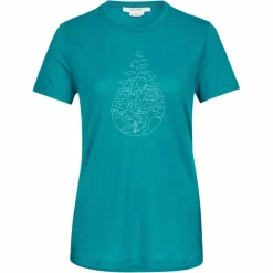Damen Icebreaker Shirts Und Tops^WOMEN MERINO 150 TECH LITE III SS TEE HIKE PATH Damen - Funktionsshirt