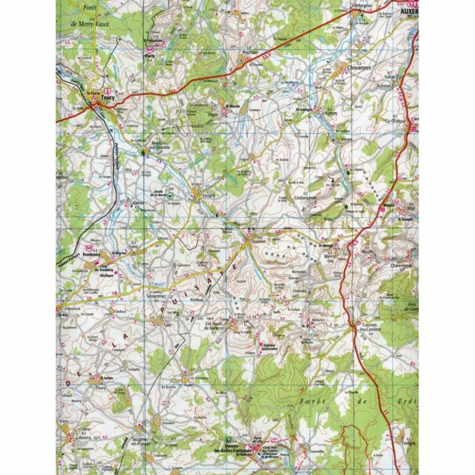 Wanderkarten Und Winterkarten|Wanderkarten Und Winterkarten^IGN 128 AUXERRE MONTARGIS 1:100 000 - Wanderkarte