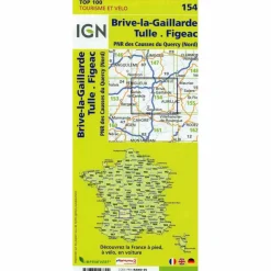 Sale IGN 154 BRIVE-LA-GAILLARDE 1:100 000 - Karte Straßenkarten|Straßenkarten