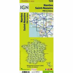 Straßenkarten|Straßenkarten^IGN 124 NANTES SAINT-NAZAIRE 1:100 000 - Karte