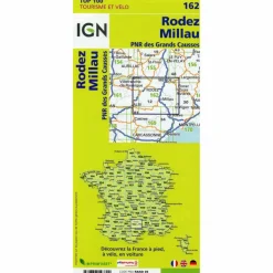 Outlet IGN 162 RODEZ MILLAU 1:100 000 - Karte Straßenkarten|Straßenkarten