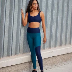 Damen Inaska Outdoorhosen^HIGH WAIST TIGHT  WILD BLUE-PETROL Damen - Leggings