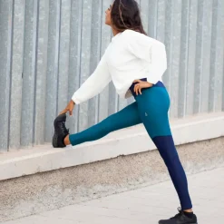 Damen Inaska Outdoorhosen^HIGH WAIST TIGHT  WILD BLUE-PETROL Damen - Leggings