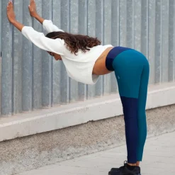 Damen Inaska Outdoorhosen^HIGH WAIST TIGHT  WILD BLUE-PETROL Damen - Leggings