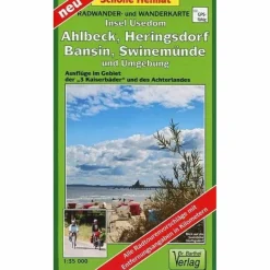 Hot INSEL USEDOM, AHLBECK, HERINGSDORF, BANS - Wanderkarte Fahrradkarten|Wanderkarten Und Winterkarten