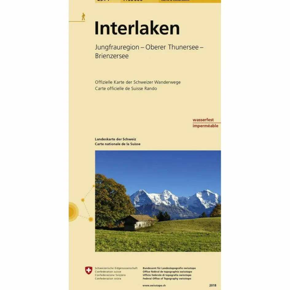 Wanderkarten Und Winterkarten|Wanderkarten Und Winterkarten^INTERLAKEN 1 : 50 000 - Wanderkarte