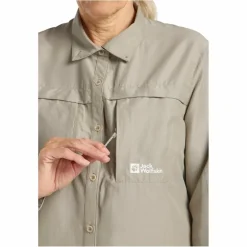 Hot BARRIER L/S SHIRT W Damen - Outdoor Bluse Damen Hemden