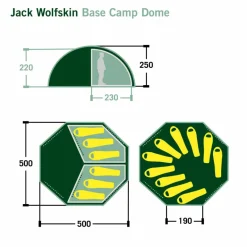 Jack Wolfskin Familienzelte|Winterzelte^BASE CAMP DOME - Gruppenzelt