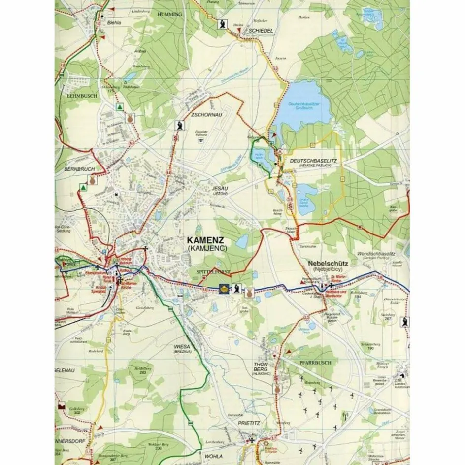 Discount KAMENZ, PULSNITZ, KÖNIGSBRÜCK UND UMGEBUNG - Wanderkarte Fahrradkarten|Wanderkarten Und Winterkarten