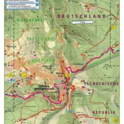 Wanderkarten Und Winterkarten|Wanderkarten Und Winterkarten^KAMMWEG ERZGEBIRGE - VOGTLAND 1 : 25 000 - Wanderkarte