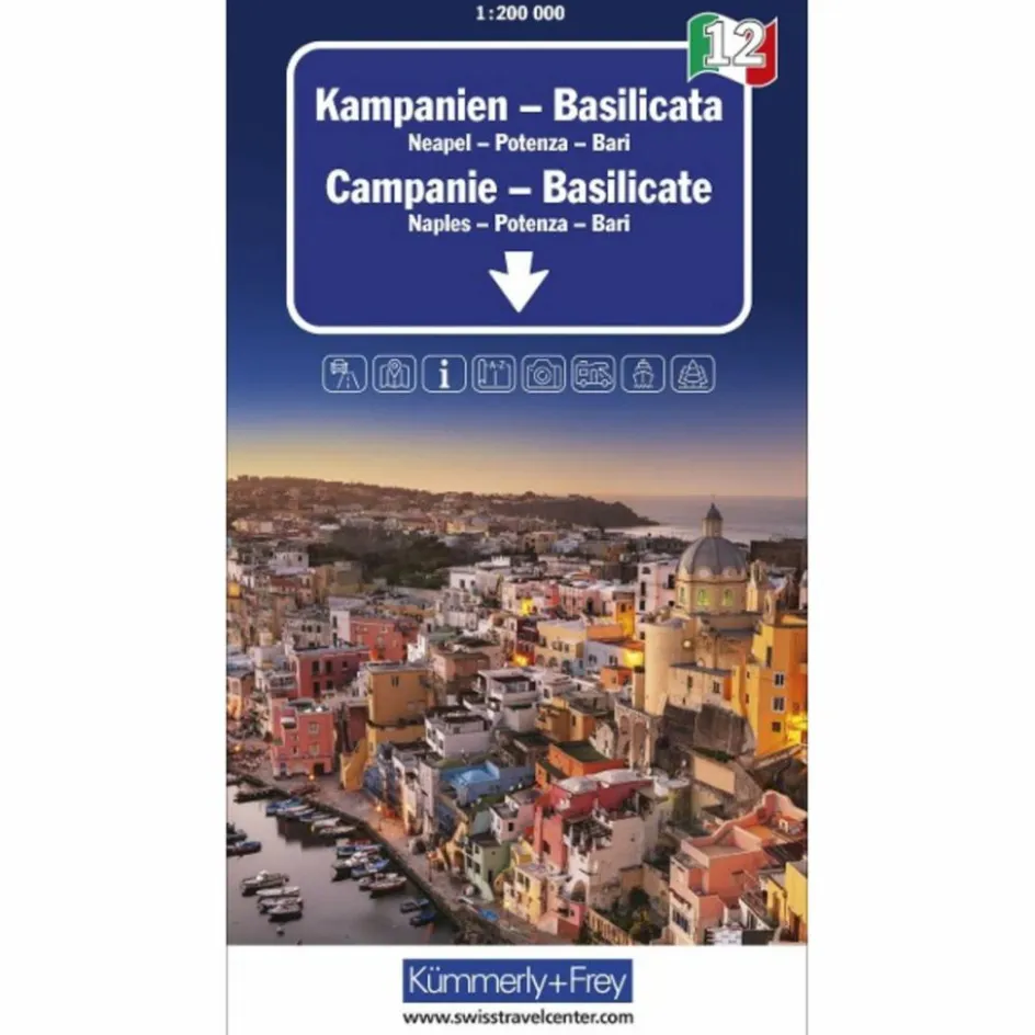 Sale KAMPANIEN - BASILICATA NR. 12 REGIONALKARTE ITALIEN - Straßenkarte Straßenkarten|Straßenkarten