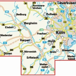 Discount KARTE DIE SCHÖNSTEN RADTOUREN IM RHEIN-ERFT-KREIS - Fahrradkarte Fahrradkarten|Fahrradkarten