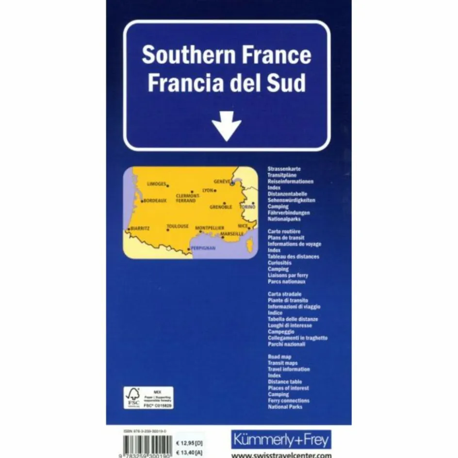Clearance KÜMMERLY+FREY STRASSENKARTE FRANKREICH SÜD 1:600.000 Straßenkarten|Straßenkarten