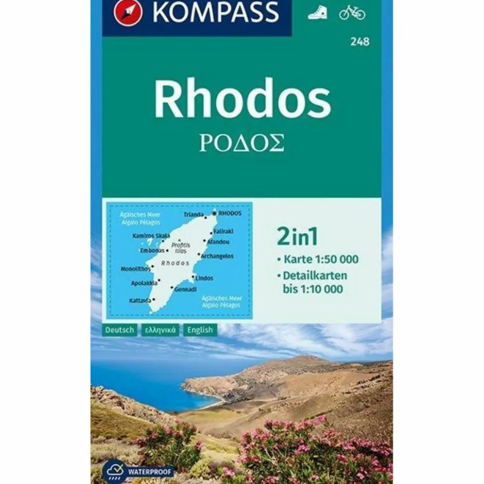 Wanderkarten Und Winterkarten|Wanderkarten Und Winterkarten^KOKA 248 RHODOS - Wanderkarte