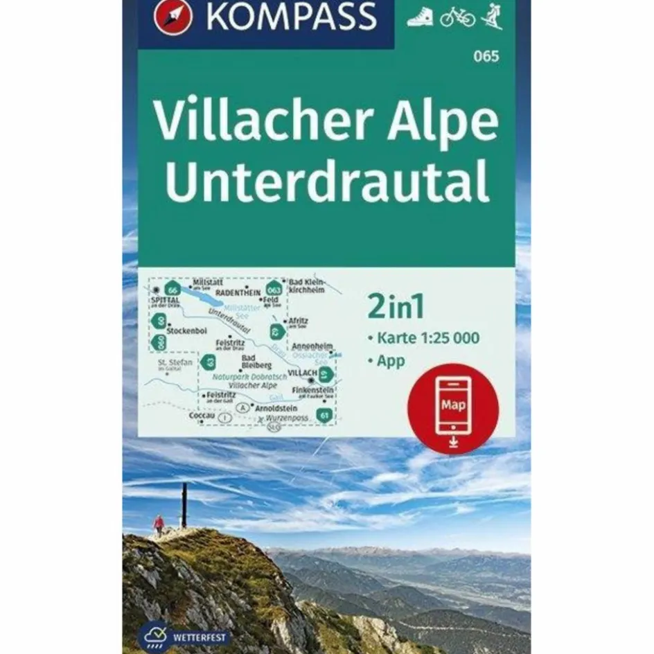 Wanderkarten Und Winterkarten|Wanderkarten Und Winterkarten^KOKA 64 VILLACHER ALPE, UNTERDRAUTAL - Wanderkarte