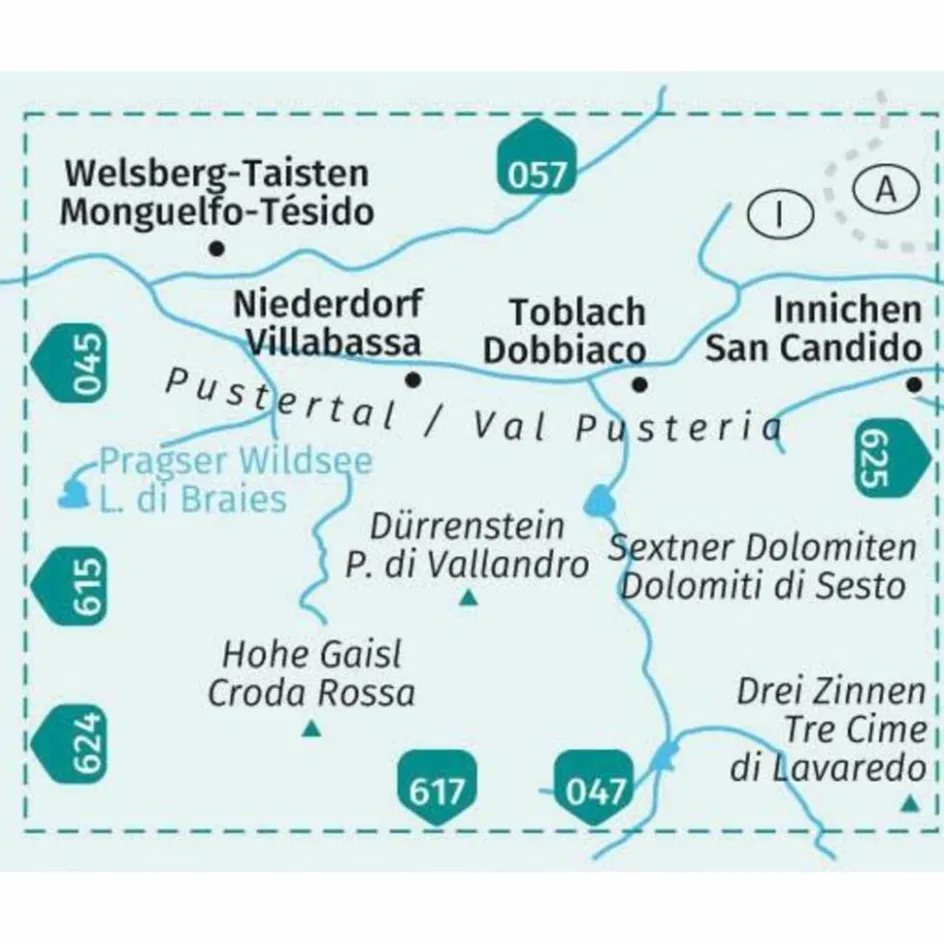 Wanderkarten Und Winterkarten|Wanderkarten Und Winterkarten^KOKA-635 HOCHPUSTERTAL 1:25T - Wanderkarte