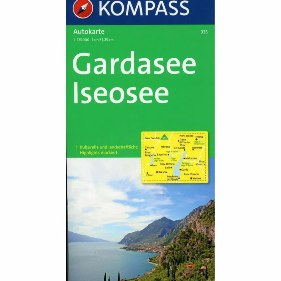 Discount KOMPASS AUTOKARTE GARDASEE - ISEOSEE - Wanderkarte Wanderkarten Und Winterkarten|Wanderkarten Und Winterkarten