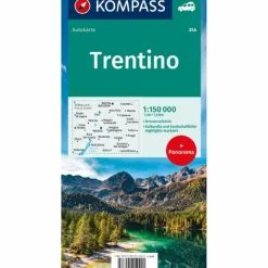 Straßenkarten|Straßenkarten^KOMPASS AUTOKARTE TRENTINO 1:150.000 - Straßenkarte