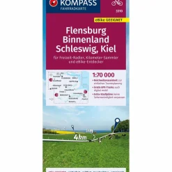 Fahrradkarten|Fahrradkarten^KOMPASS FAHRRADKARTE 3310 FLENSBURG BINNENLAND, SCHLESWIG - Fahrradkarte