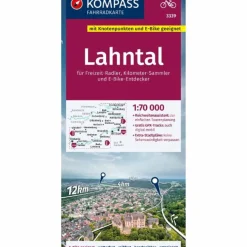 Fahrradkarten|Fahrradkarten^KOMPASS FAHRRADKARTE 3339 LAHNTAL 1:70.000