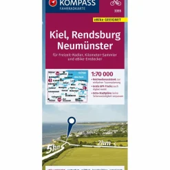 Fahrradkarten|Fahrradkarten^KOMPASS FAHRRADKARTE KIEL, RENDSBURG, NEUMÜNSTER