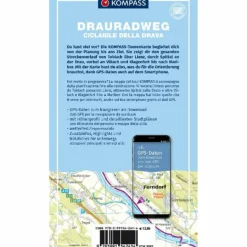 Best KOMPASS FAHRRAD-TOURENKARTE DRAURADWEG Fahrradkarten|Fahrradkarten