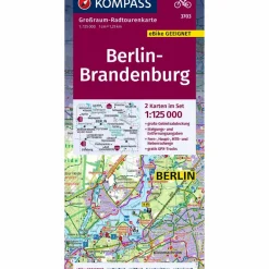 New KOMPASS GRK 3703 BERLIN-BRANDENBURG - Fahrradkarte Fahrradkarten|Fahrradkarten