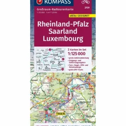 Online KOMPASS GROßRAUM-RADTOURENKARTE 3709 RHEINLAND-PFALZ Fahrradkarten|Fahrradkarten