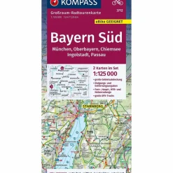 Fahrradkarten|Fahrradkarten^KOMPASS GROßRAUM-RADTOURENKARTE 3712 BAYERN SÜD, OBERBAYERN