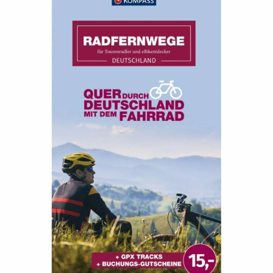 Radwanderführer Und Mountainbikeführer^KOMPASS RADFERNWEGE QUER DURCH DEUTSCHLAND - Radwanderführer
