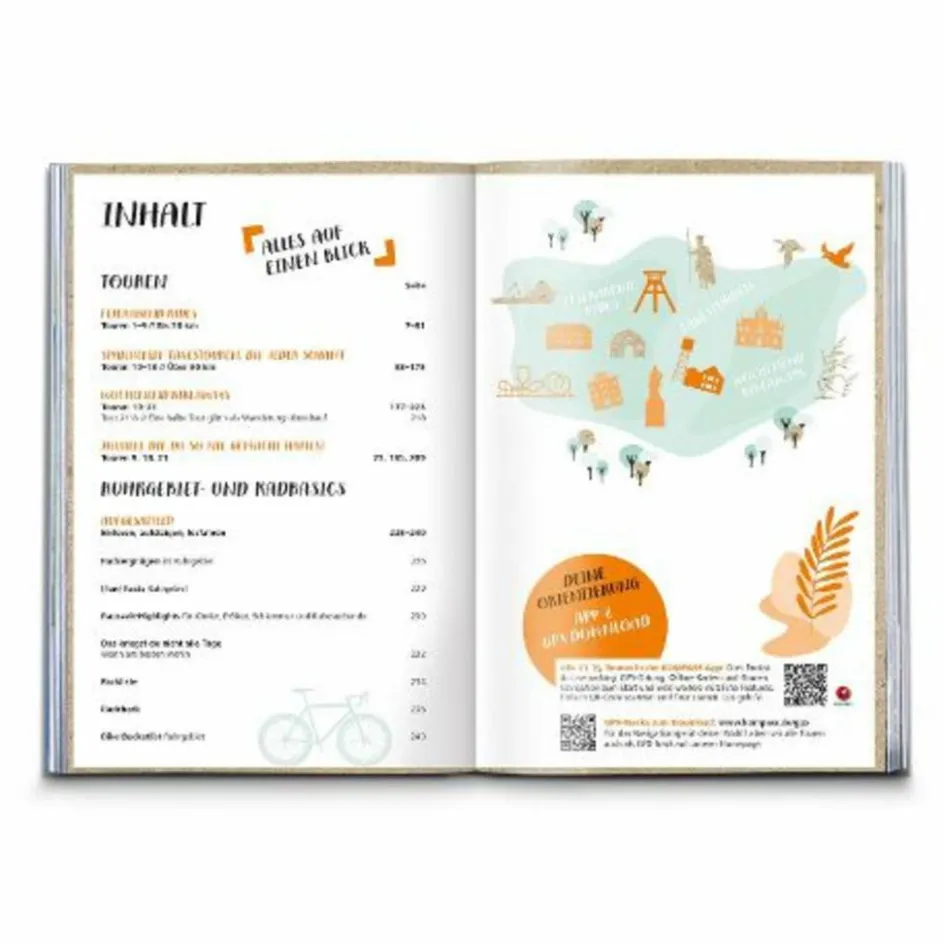 Radwanderführer Und Mountainbikeführer^KOMPASS RADVERGNÜGEN RUHRGEBIET