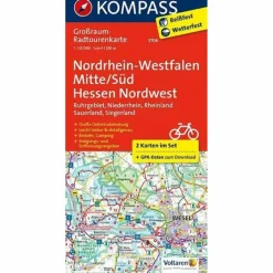 Outlet KOMPASS RK NRW MITTE/SÜD - Fahrradkarte Fahrradkarten|Fahrradkarten