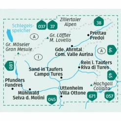 Wanderkarten Und Winterkarten|Wanderkarten Und Winterkarten^KOMPASS WANDERKARTE 082 AHRNTALER BERGE